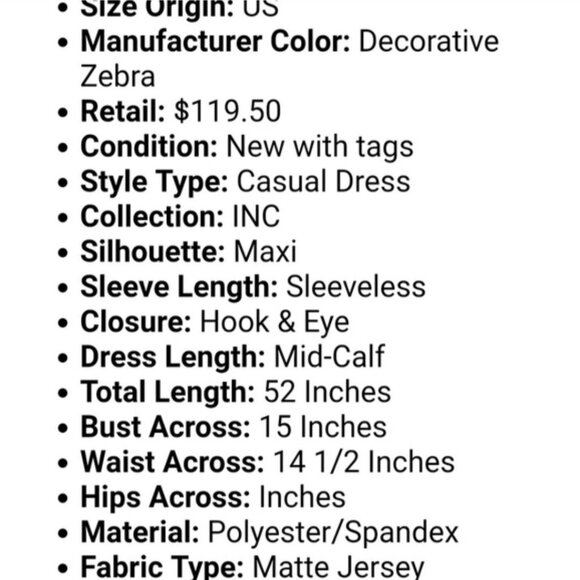 Inc International Concept Multi Paisley Studded Handkerchief Hem Dress Size L - Picture 9 of 9